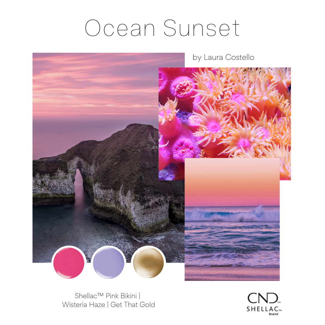 CND Sweet Summer Ocean Sunset Moodboard