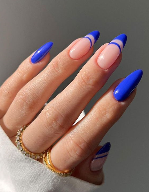 Cobalt Blue Nails