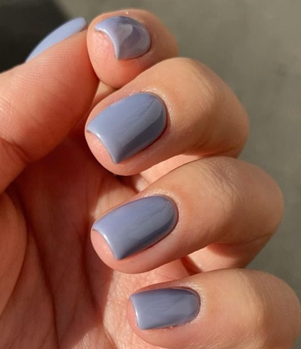 Denim Blue Nails