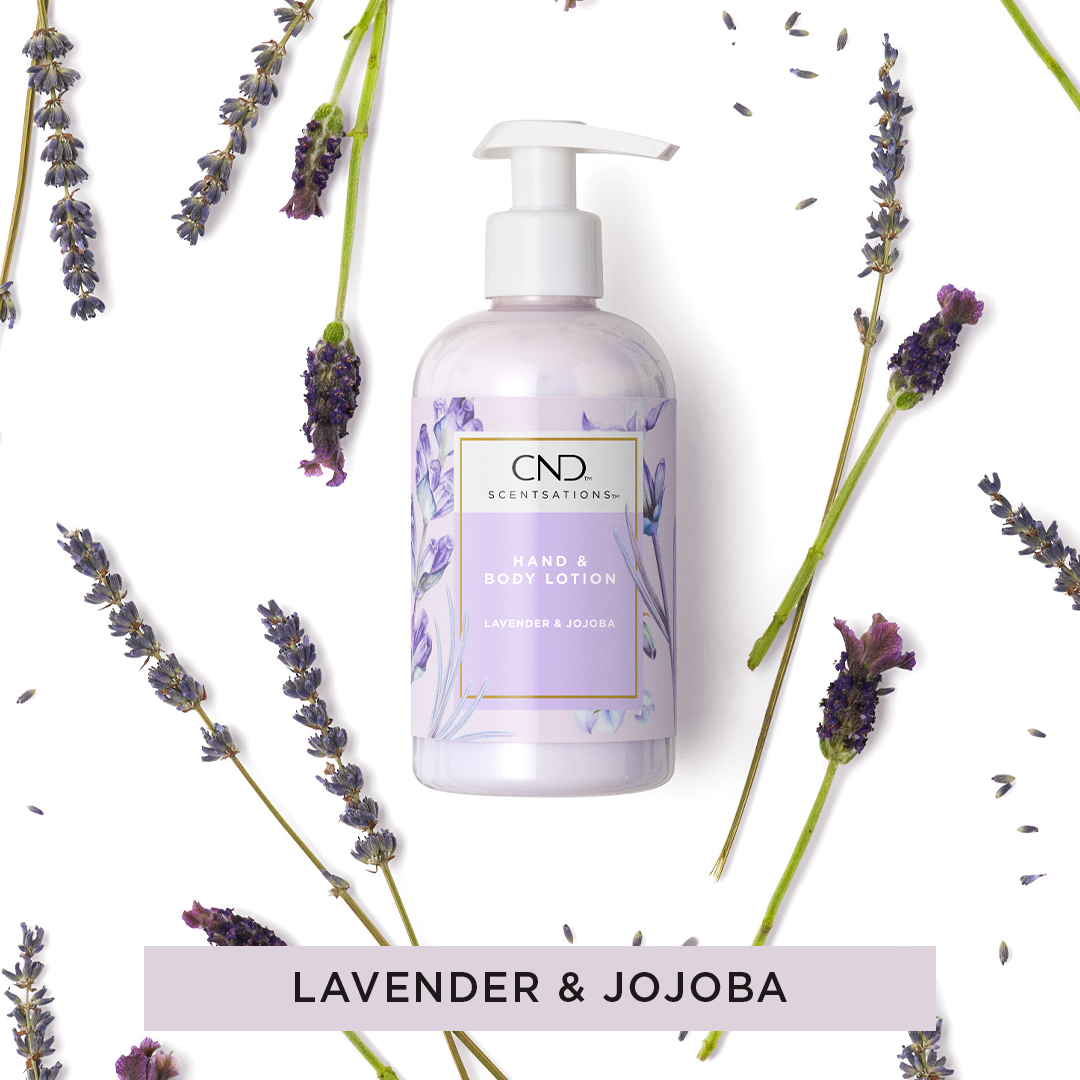 CND SCENTSATIONS LAVENDER & JOJOBA HAND & BODY LOTION