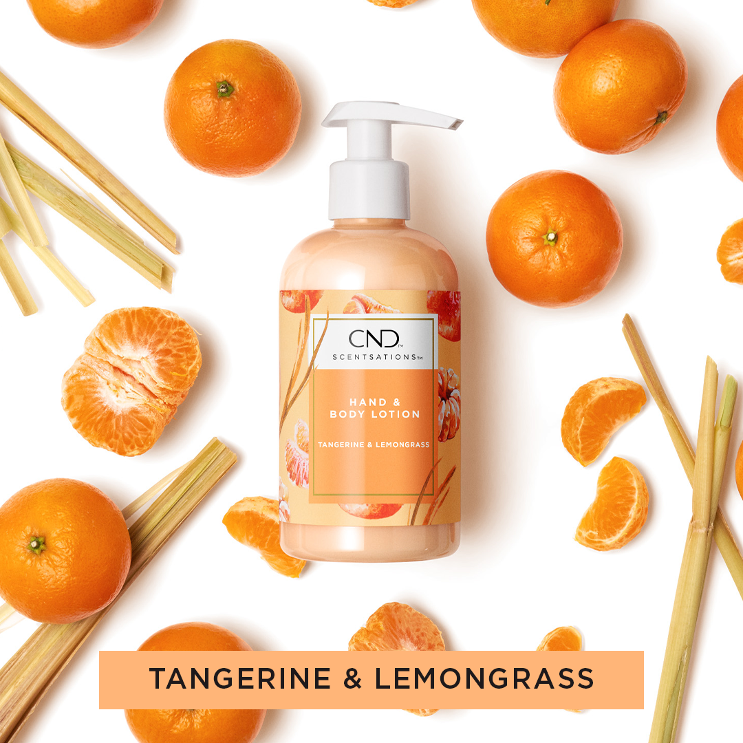 CND SCENTSATIONS TANGERINE & LEMONGRASS HAND & BODY LOTION