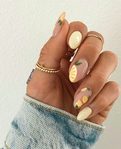 Lemon Nail Art