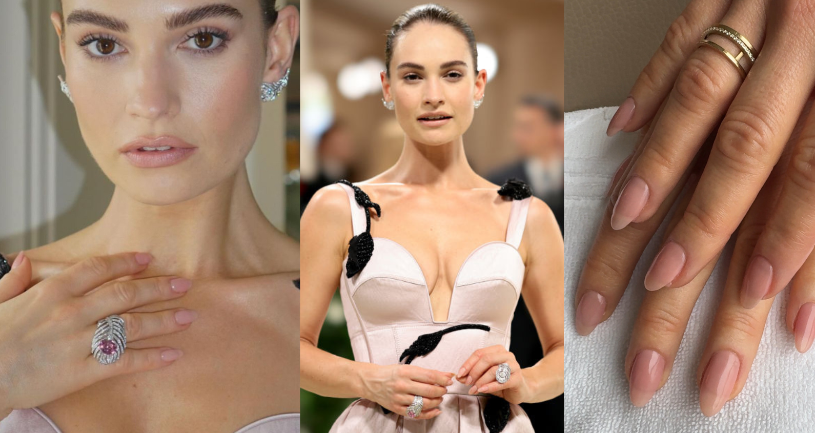Lily James MET GALA 2024 Nails