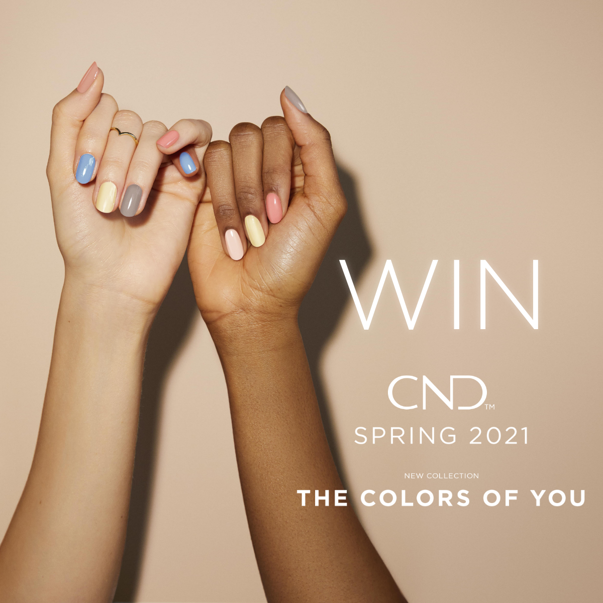 WIN Competition CND The Colors Of You Spring 2021 Shellac Vinylux Gel Polish Collection