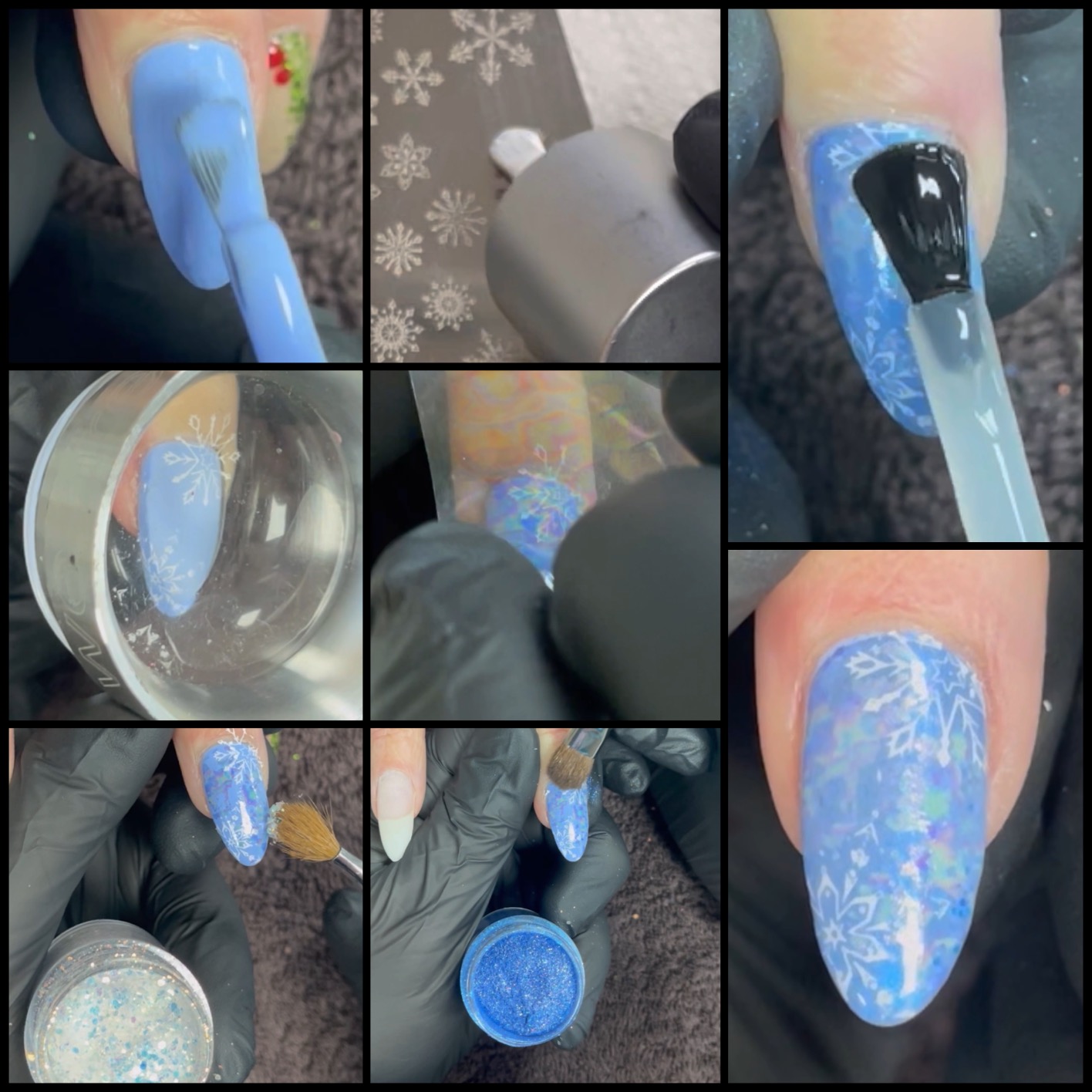 Last Minute Christmas Nail Art Frozen Snowscape