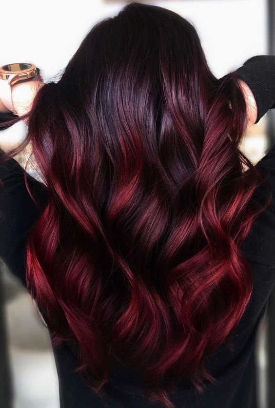 Deep Auburn Red Hair