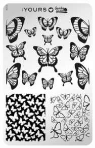 YOURS Butterfly Garden Stamping Plate