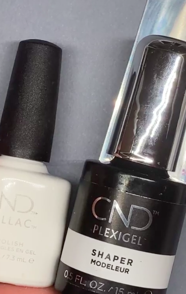 CND Shellac and CND PLEXIGEL Shaper