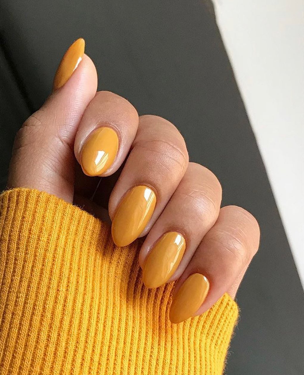 Mustard Nails