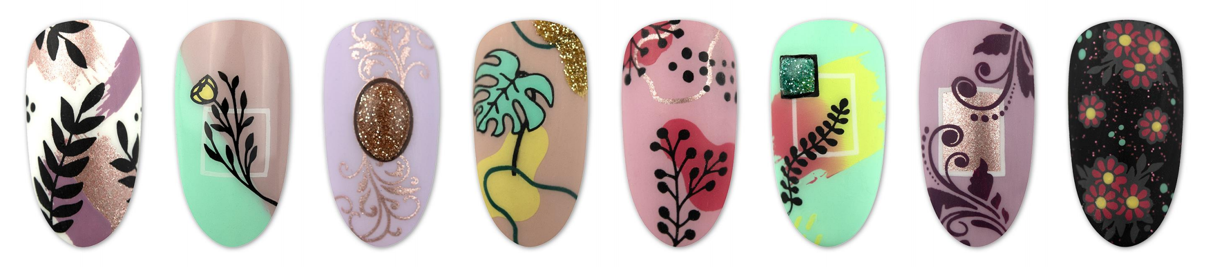 YOURS Spring Fever Double Sided Stamping Stamping Polish and Eco Elements Nail Tip Designs